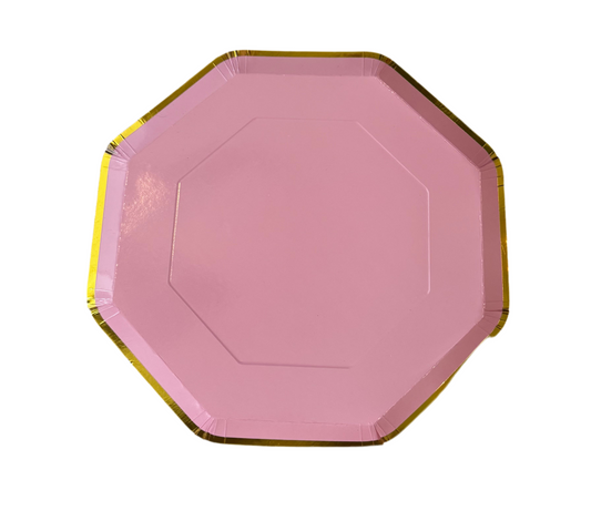 Pink & Gold plates