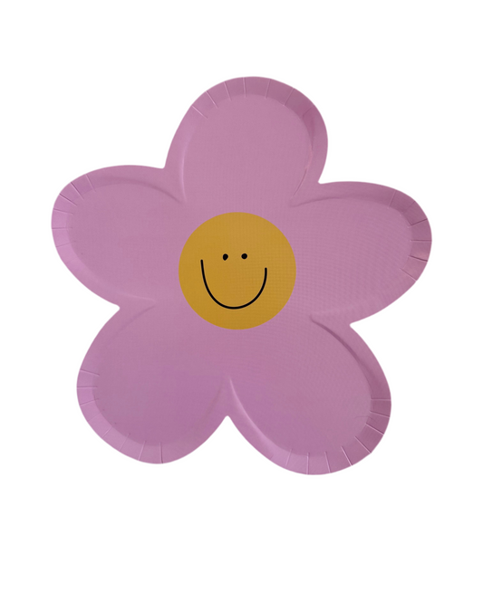 Pink Flower Plate